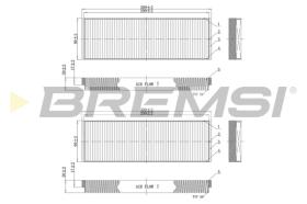 BREMSI FC0851 - FILTRI ABITACOLO - CABIN FILTER