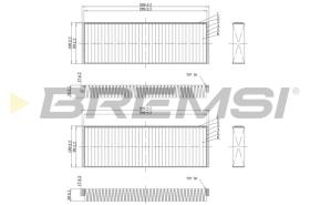 BREMSI FC0851A - FILTRI ABITACOLO - CABIN FILTER