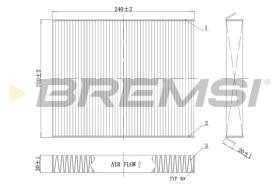 BREMSI FC0854C - FILTRI ABITACOLO - CABIN FILTER