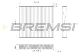 BREMSI FC0855C - FILTRI ABITACOLO - CABIN FILTER