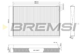 BREMSI FC0857C - FILTRI ABITACOLO - CABIN FILTER