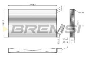 BREMSI FC0865C - FILTRI ABITACOLO - CABIN FILTER