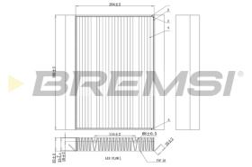 BREMSI FC0876A - FILTRI ABITACOLO - CABIN FILTER