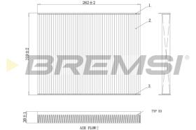BREMSI FC0880 - FILTRI ABITACOLO - CABIN FILTER