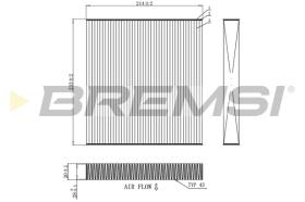 BREMSI FC0881 - FILTRI ABITACOLO - CABIN FILTER