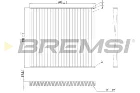BREMSI FC0883 - FILTRI ABITACOLO - CABIN FILTER