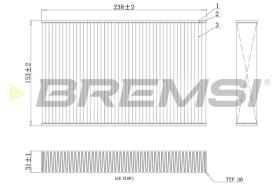 BREMSI FC0885A - FILTRI ABITACOLO - CABIN FILTER