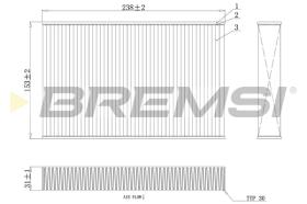 BREMSI FC0885C - FILTRI ABITACOLO - CABIN FILTER