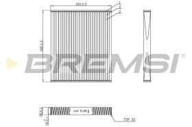 BREMSI FC0887 - FILTRI ABITACOLO - CABIN FILTER