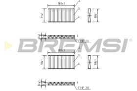 BREMSI FC0888C - FILTRI ABITACOLO - CABIN FILTER