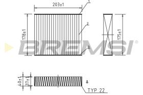 BREMSI FC0890C - FILTRI ABITACOLO - CABIN FILTER