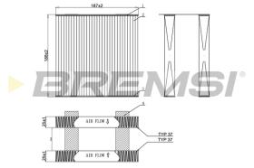 BREMSI FC0892 - FILTRI ABITACOLO - CABIN FILTER