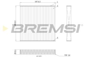 BREMSI FC0892C - FILTRI ABITACOLO - CABIN FILTER