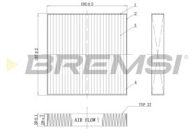 BREMSI FC0898C - FILTRI ABITACOLO - CABIN FILTER
