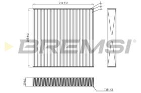 BREMSI FC0899 - FILTRI ABITACOLO - CABIN FILTER