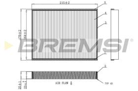 BREMSI FC0900 - FILTRI ABITACOLO - CABIN FILTER
