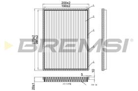 BREMSI FC0901 - FILTRI ABITACOLO - CABIN FILTER