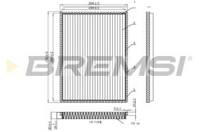 BREMSI FC0901C - FILTRI ABITACOLO - CABIN FILTER