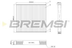 BREMSI FC0905C - FILTRI ABITACOLO - CABIN FILTER