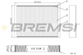 BREMSI FC0907 - FILTRI ABITACOLO - CABIN FILTER