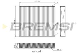 BREMSI FC0910 - FILTRI ABITACOLO - CABIN FILTER