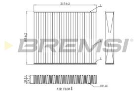 BREMSI FC0910C - FILTRI ABITACOLO - CABIN FILTER