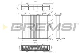 BREMSI FC0911C - FILTRI ABITACOLO - CABIN FILTER