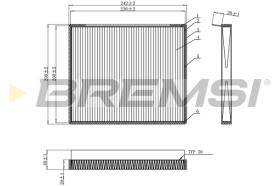 BREMSI FC0917C - FILTRI ABITACOLO - CABIN FILTER