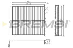 BREMSI FC0919 - FILTRI ABITACOLO - CABIN FILTER