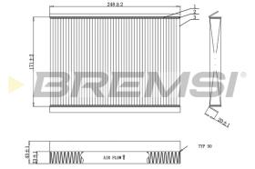 BREMSI FC0929 - FILTRI ABITACOLO - CABIN FILTER