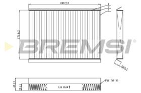 BREMSI FC0929C - FILTRI ABITACOLO - CABIN FILTER