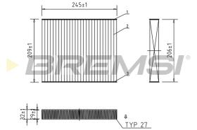 BREMSI FC0931A - FILTRI ABITACOLO - CABIN FILTER