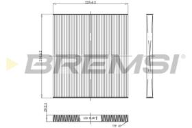 BREMSI FC0934 - FILTRI ABITACOLO - CABIN FILTER