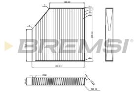 BREMSI FC0939C - FILTRI ABITACOLO - CABIN FILTER