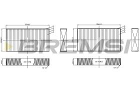BREMSI FC0940C - FILTRI ABITACOLO - CABIN FILTER