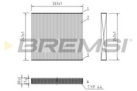 BREMSI FC0941 - FILTRI ABITACOLO - CABIN FILTER