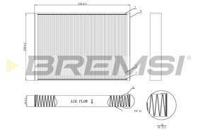 BREMSI FC0952C - FILTRI ABITACOLO - CABIN FILTER