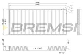 BREMSI FC0956C - FILTRI ABITACOLO - CABIN FILTER