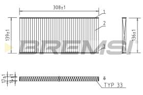 BREMSI FC0958C - FILTRI ABITACOLO - CABIN FILTER