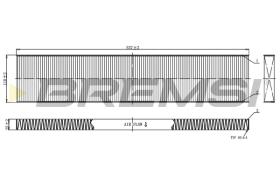 BREMSI FC0960C - FILTRI ABITACOLO - CABIN FILTER