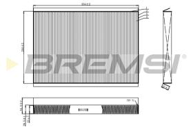 BREMSI FC0962 - FILTRI ABITACOLO - CABIN FILTER