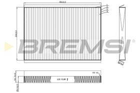 BREMSI FC0962C - FILTRI ABITACOLO - CABIN FILTER