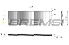 BREMSI FC0967 - FILTRI ABITACOLO - CABIN FILTER