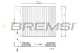 BREMSI FC0971C - FILTRI ABITACOLO - CABIN FILTER