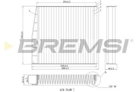 BREMSI FC0976 - FILTRI ABITACOLO - CABIN FILTER