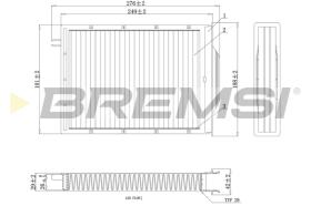 BREMSI FC0980C - FILTRI ABITACOLO - CABIN FILTER