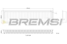 BREMSI FC0986 - FILTRI ABITACOLO - CABIN FILTER