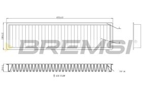 BREMSI FC0986C - FILTRI ABITACOLO - CABIN FILTER