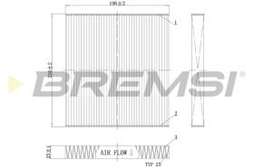 BREMSI FC0988C - FILTRI ABITACOLO - CABIN FILTER
