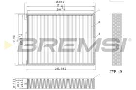 BREMSI FC0990 - FILTRI ABITACOLO - CABIN FILTER